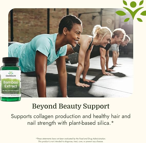 Swanson Bamboo Extract Bamboo Extract Contains Silica 60 Tablets