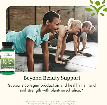 Swanson Bamboo Extract Bamboo Extract Contains Silica 60 Tablets