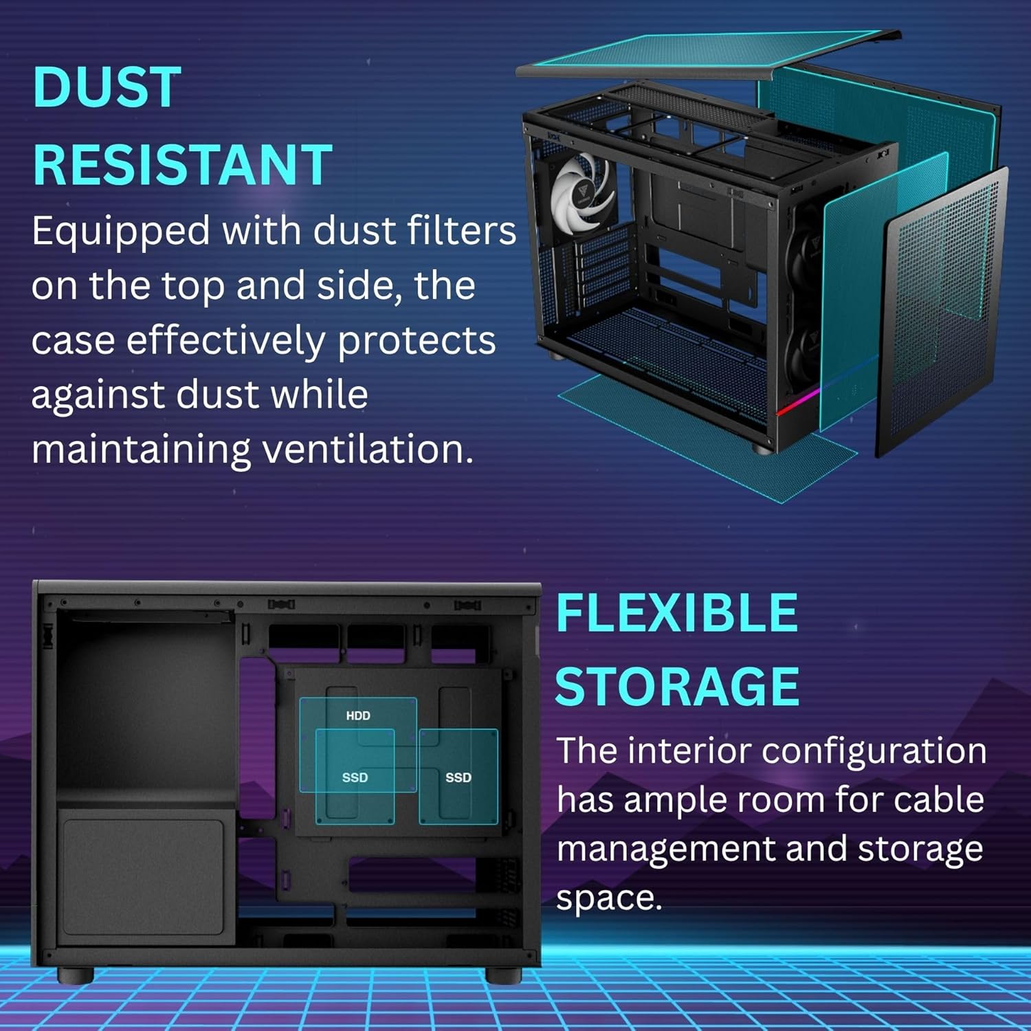 Flexible Storage options for HDD and SSD