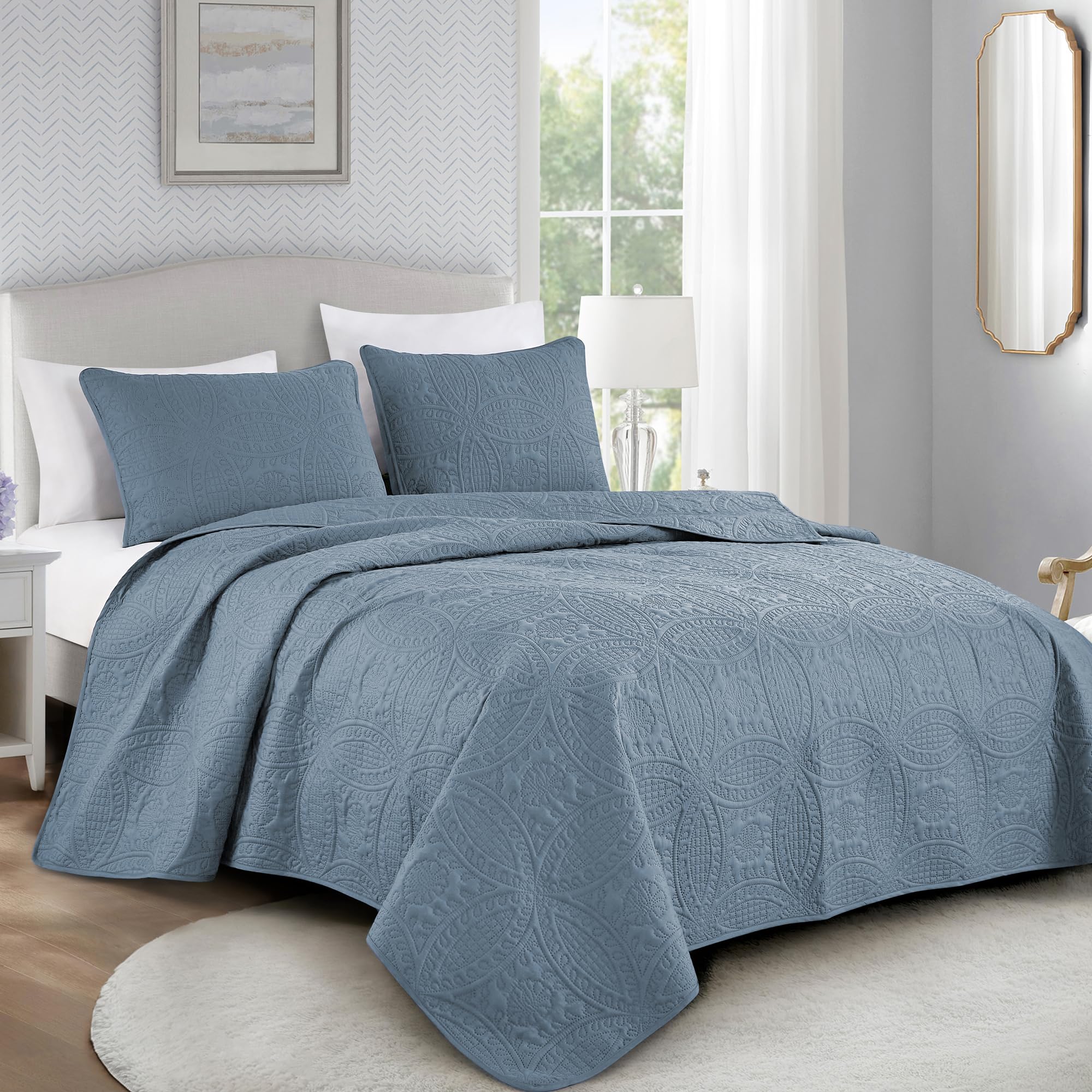 Chezmoi Collection Austin Oversized Bedspread Set