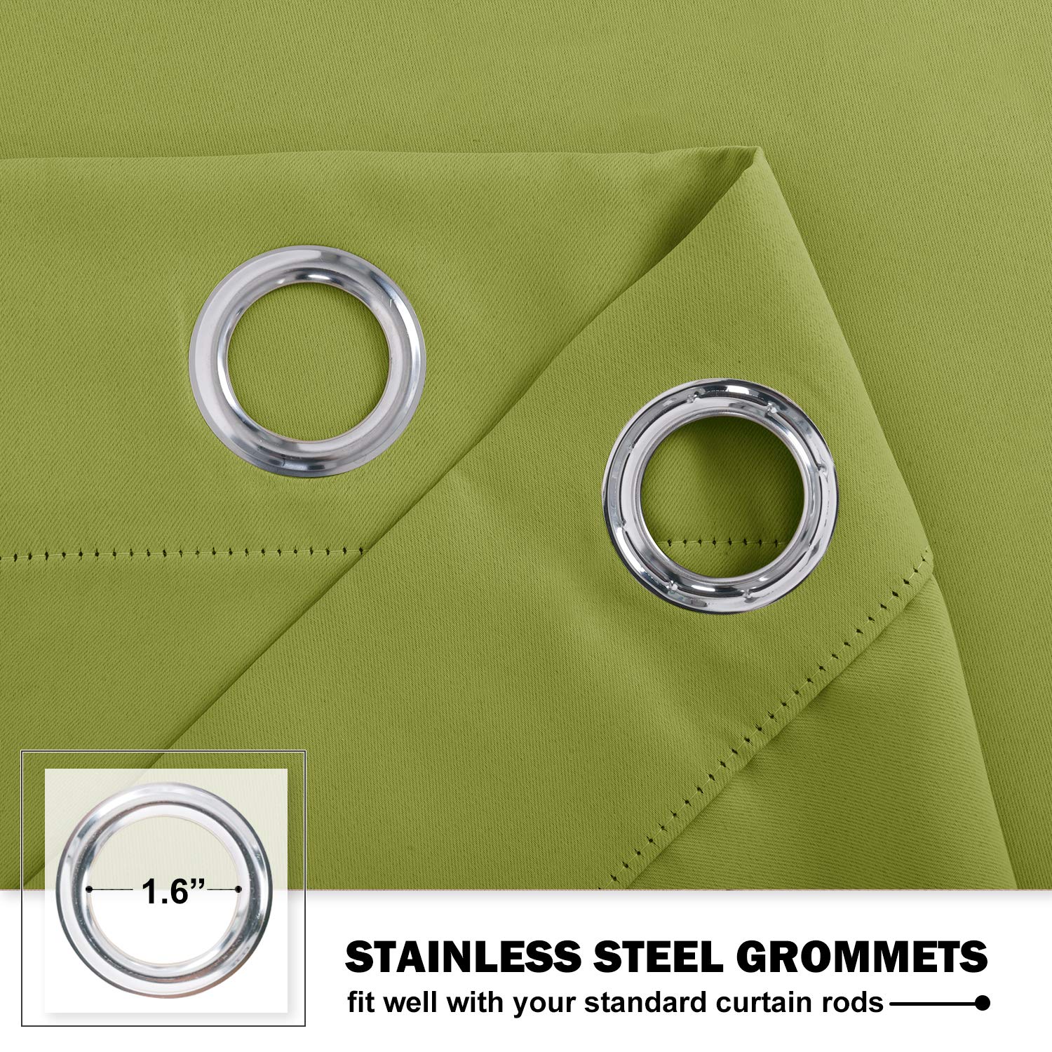 NICETOWN Fresh Green Window Valance Curtains - Image 3