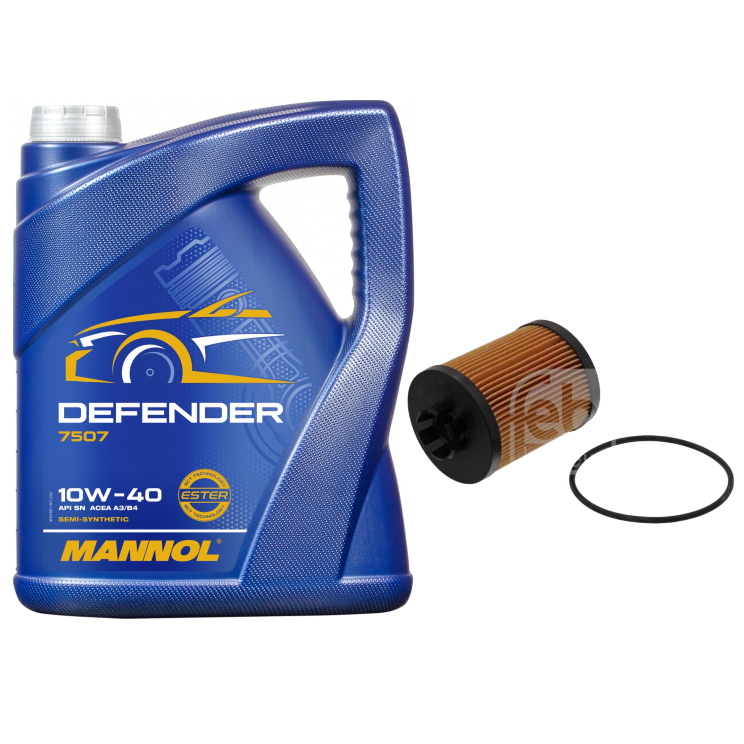 Inspektionspaket Wartungspaket Filterset mit Motoröl Defender 10W-40, Ölfilter