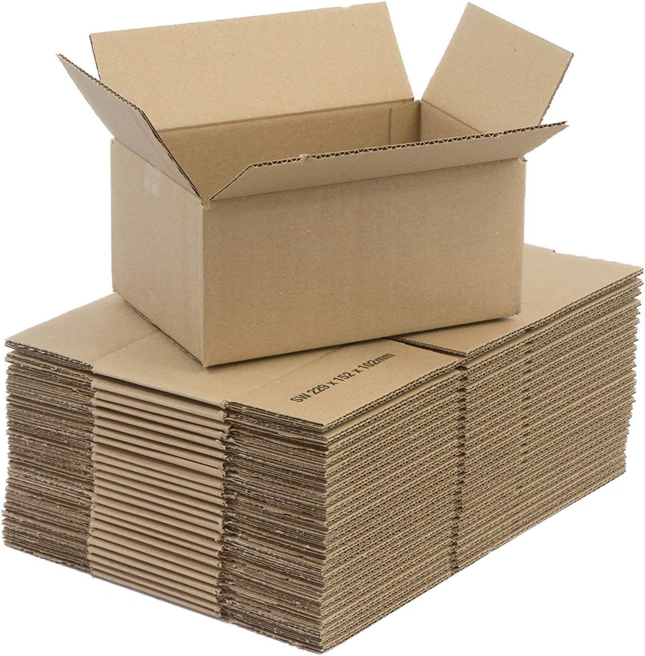 SmithPackaging Single Wall Cardboard Shipping Boxes 229x152x102mm ...