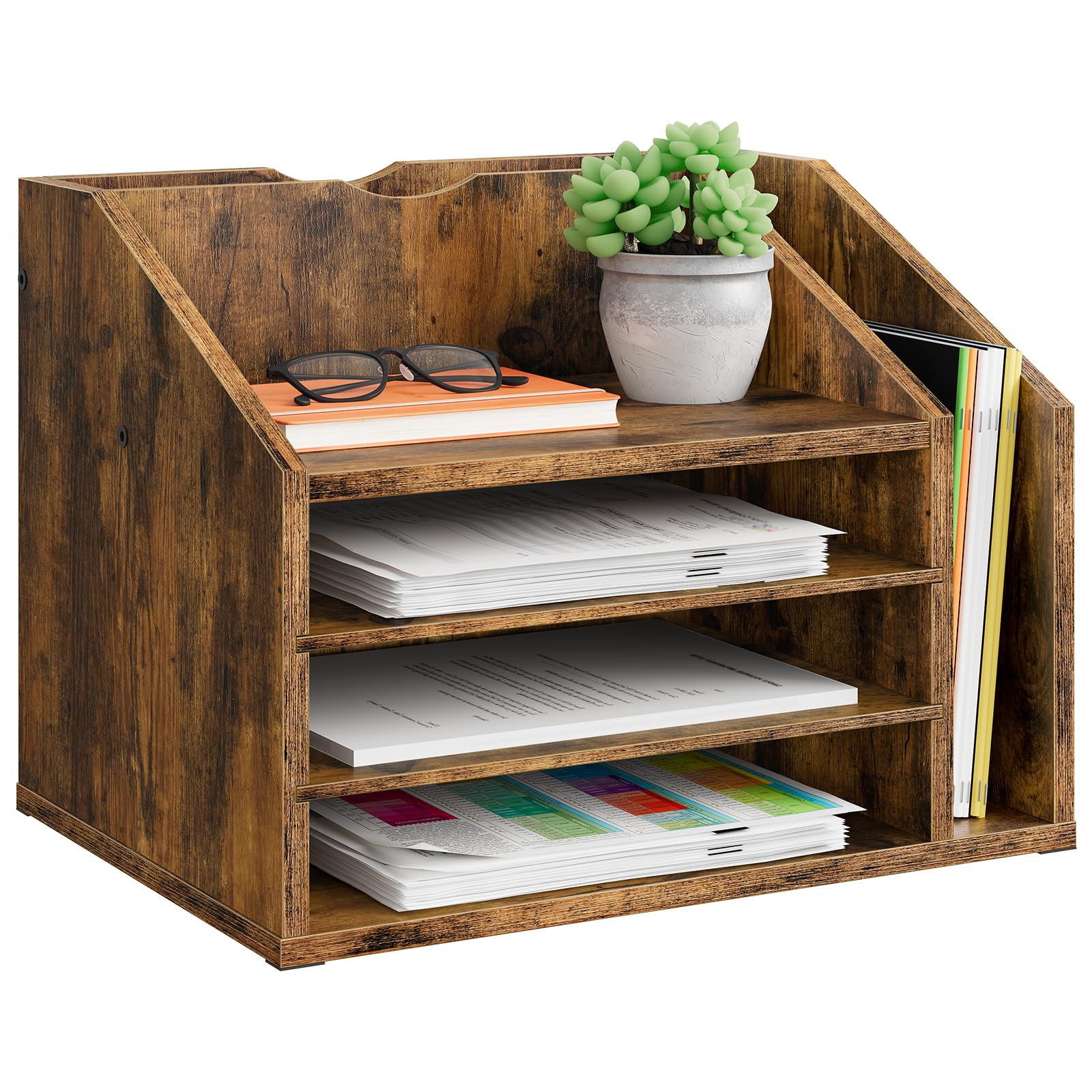 CHOEZON Organisateur de Bureau en Bois DMWJ04FG