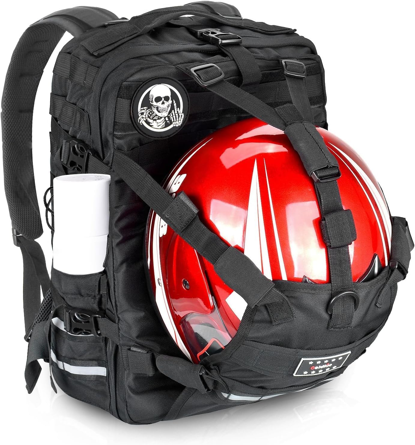 Goldfire Motorcycle Dog/Cat Carrier, Portable Pet Carrier Voyagers Dog Carrier Crate for Street Glide Road King with Luggage Rack or Sissy Bar UTV ATV, Motorcycle Helmet Backpack Large Capacity