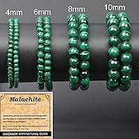 Vista 577 de MASSIVE BEADS Pulsera elástica de yoga hecha a mano con piedra natural, cristal curativo, energía, regalos para adultos unisex de 0.157 in, 0.236