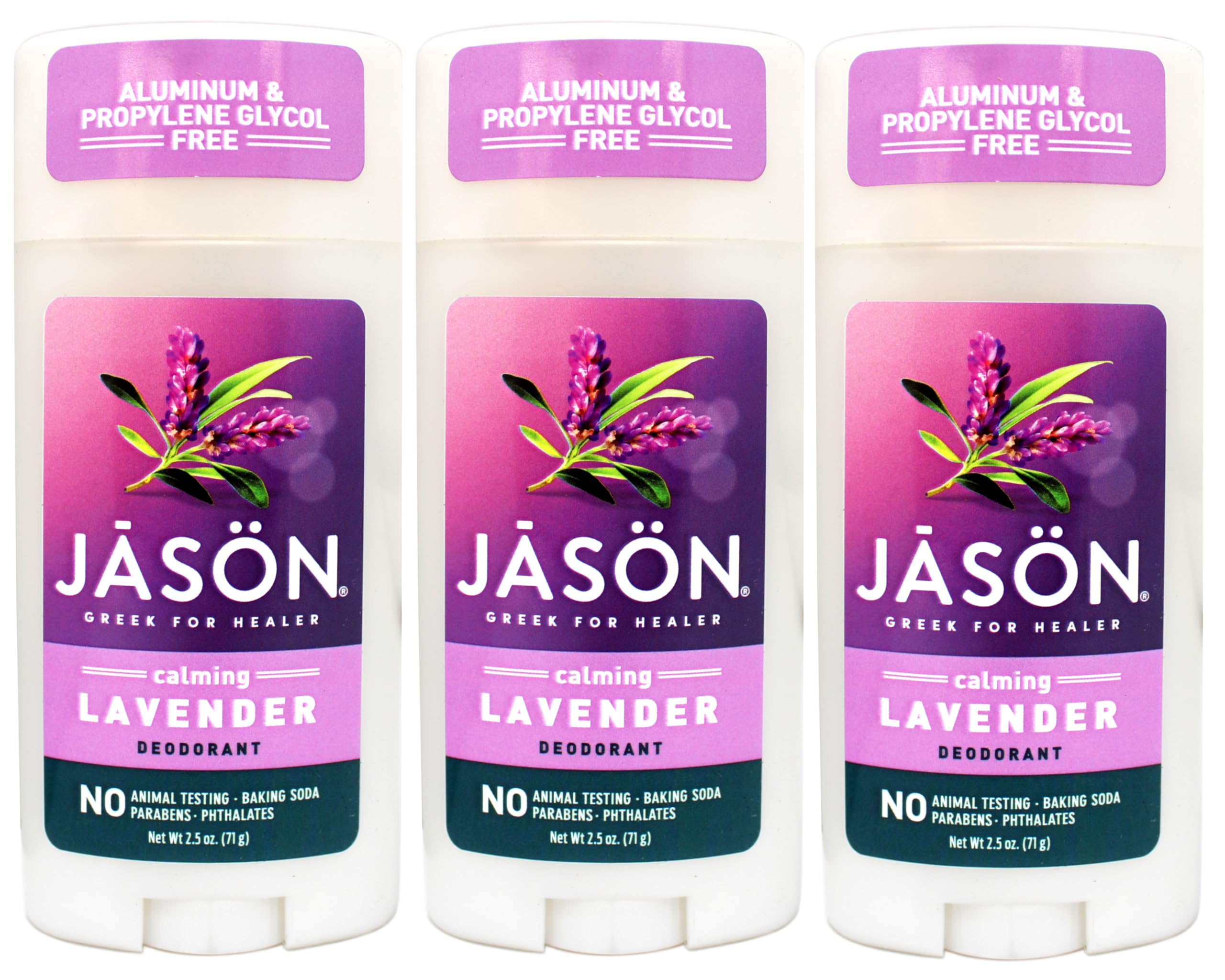 Calming Lavender Deodorant Stick, 2.5 Ounce Sticks (Pack of 3)