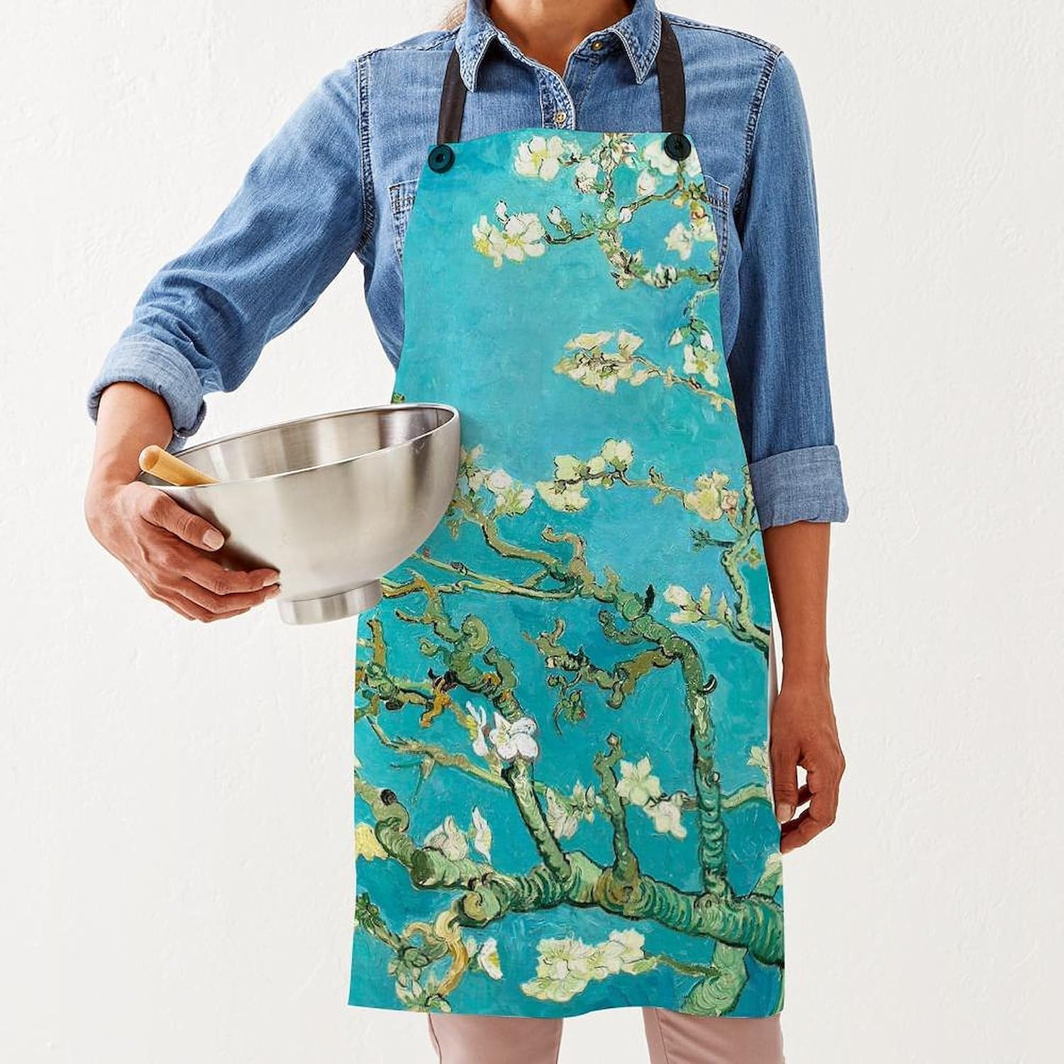 CafePress Van Gogh Almond Blossoms Digitally Printed Multicolor Apron