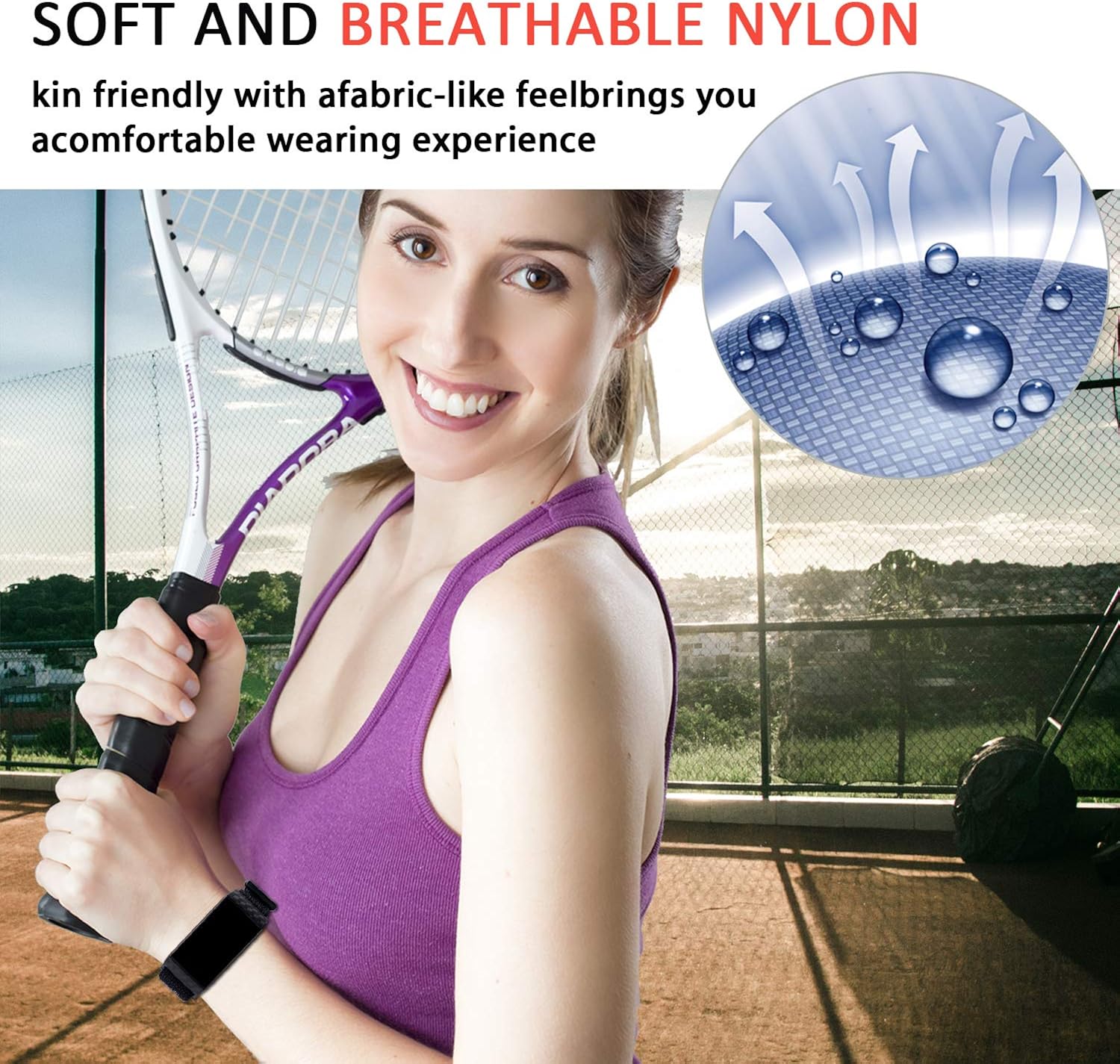 VEAQEE Nylon Bands Compatible with Charge 4 & Charge 3 & 3 SE Women Man Soft Nylon Band Breathable Quick Release Sport Replacement Accessories Wristband, 5.3''- 8.7''