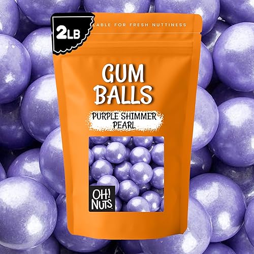 Miniatura 9 de Bolas de chicle para bufé de dulces y recuerdos de fiesta, 2 libras saborizadas de 1 pulgada de bolas de chicle de boda - Oh! Nuts