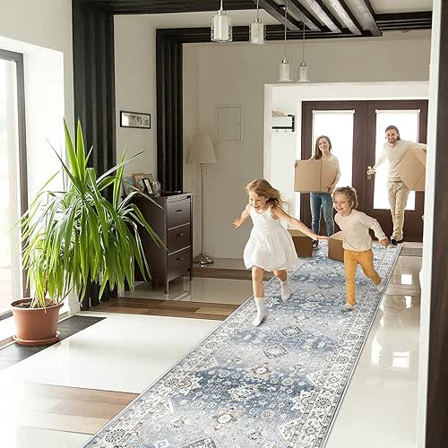 HY HAO YUN LAI Non Slip Runners for Hallways,Washable,Long Ultra