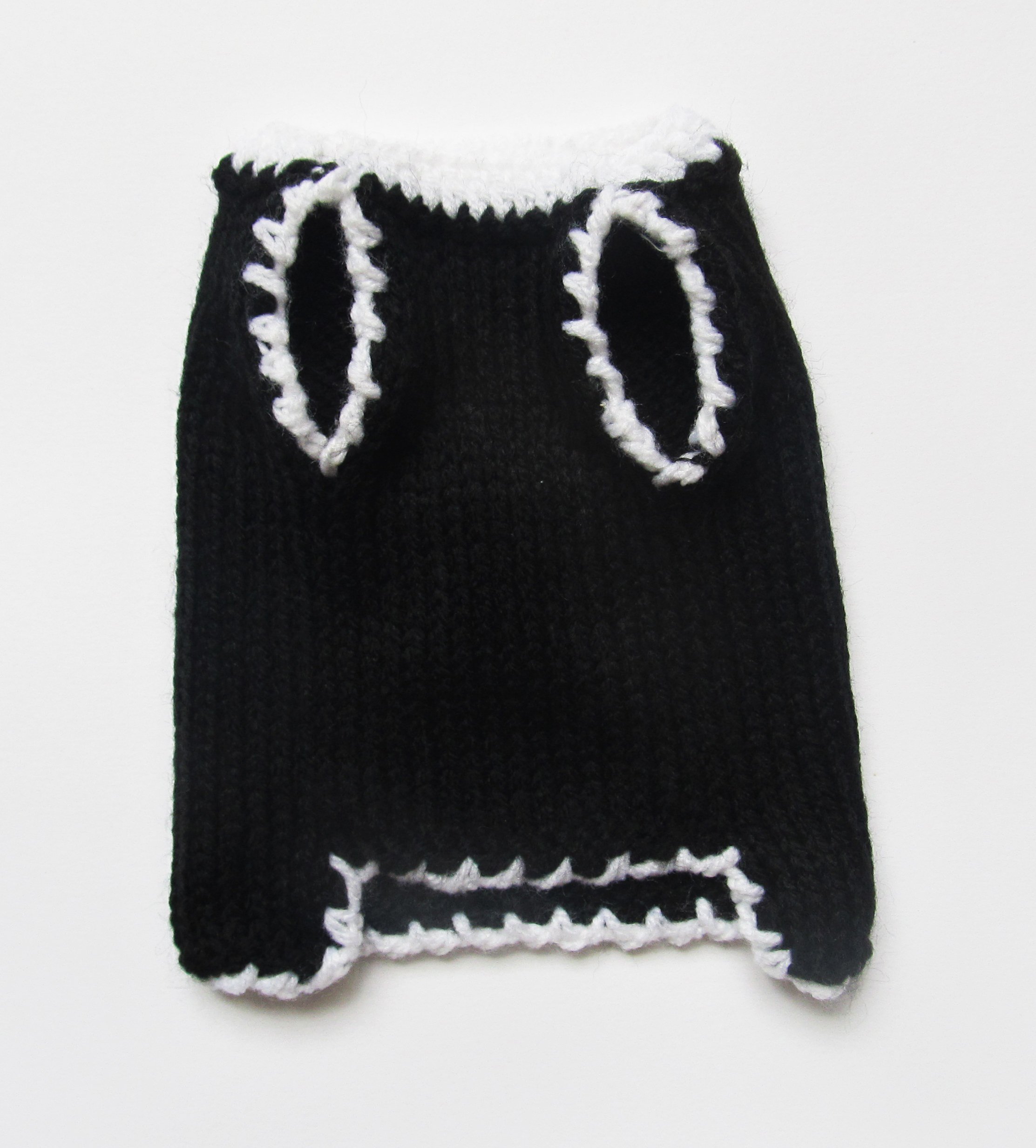 Skull Dog Sweater Black Halloween XX Small Dog Clothes Teacup Dog Clothing Tiny Yorkie Chihuahua Dog Costume Boy Girl Puppy Outfits (XXS), Black, White