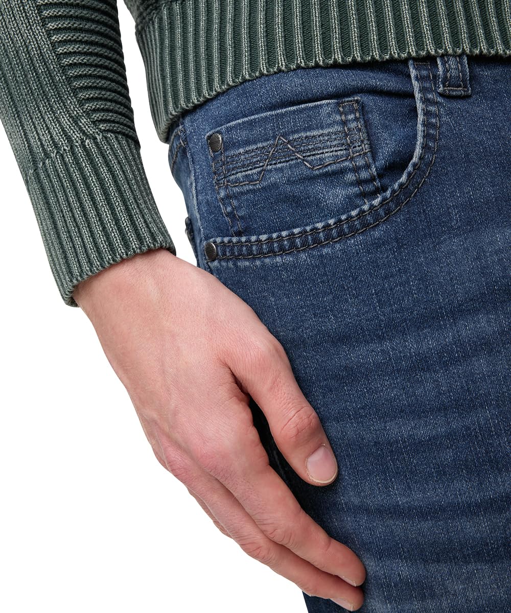PIONEER AUTHENTIC JEANS Męskie dżinsy Rando | spodnie męskie | Regular Fit | Blue Denim/Washed Washed Washed