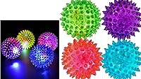 Vista 9 de JA-RU Bolas con puntas iluminadas para niños (paquete de 8) – Pelotas hinchables iluminadas Juguetes para ansiedad con puntas para aliviar