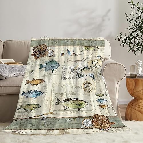 Miniatura 77 de Tijuboni Manta con diseño de tortuga marina y océano, regalos náuticos para mujeres, hombres, niñas, niños y adultos, manta de franela suave para