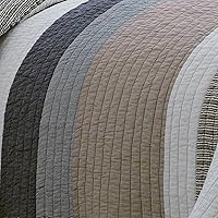 Vista 7 de Colcha de algodón reversible Nautica Tideway 201246, doble, bronceado/gris, gemelo