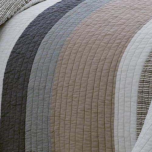 Miniatura 7 de Colcha dealgodón reversible Nautica Tideway 201246 doble Algodón bronceadogris Full Queen