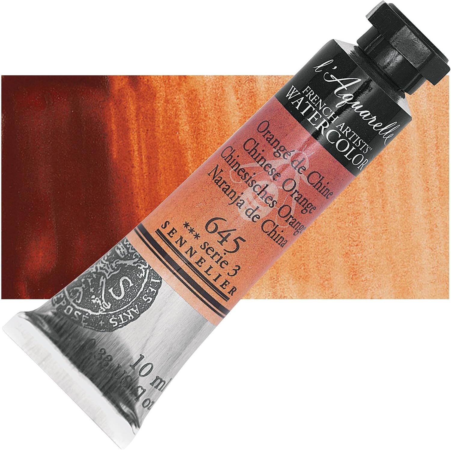 Sennelier French Artists' Watercolor, 10ml, Chinese Orange S3