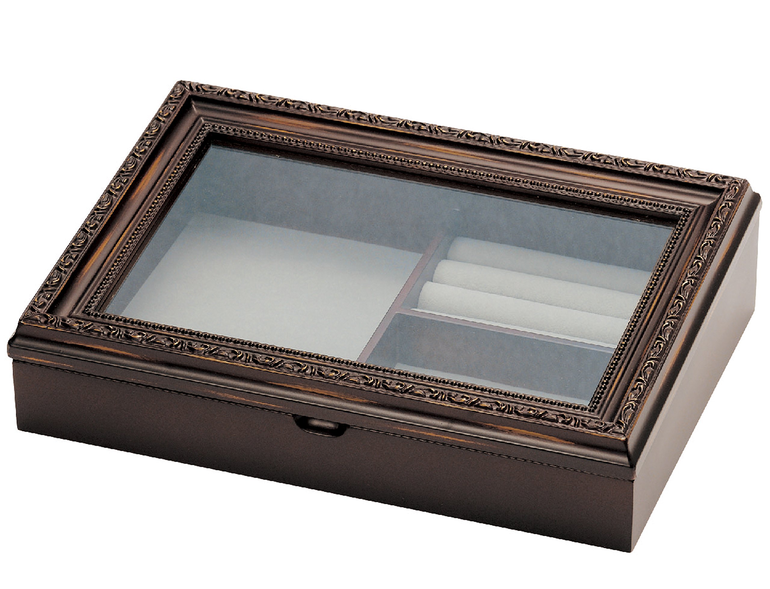 アクセサリーケース ブラウン シルバー Amazon｜ヴィンテージ風 小物収納 Nouvm ノーム アクセサリーケース L