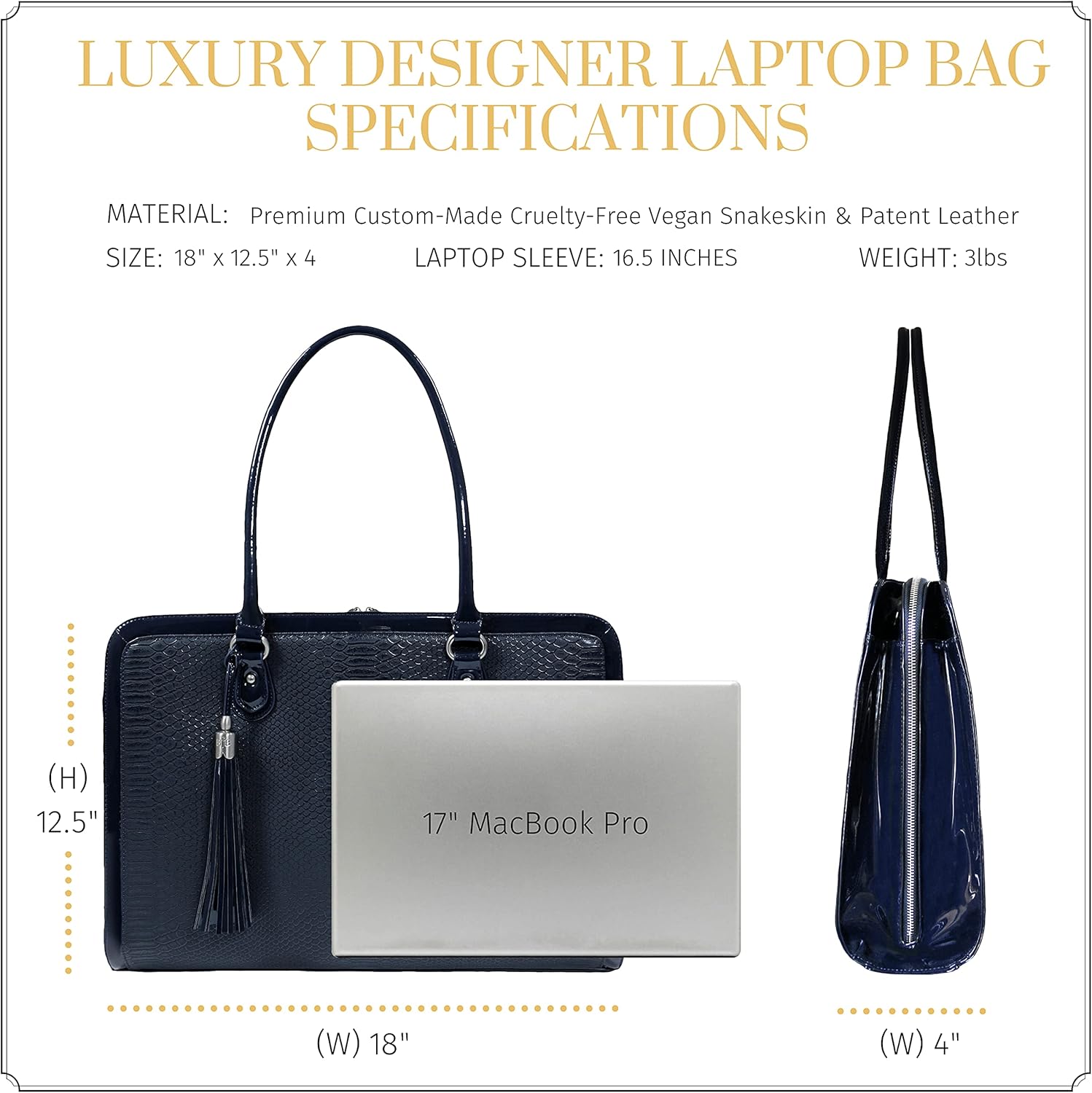 Nеw Prоduсt Laptop Bag for Women - 17 inch Handmade Luxury Computer Briefcase Shoulder Tote