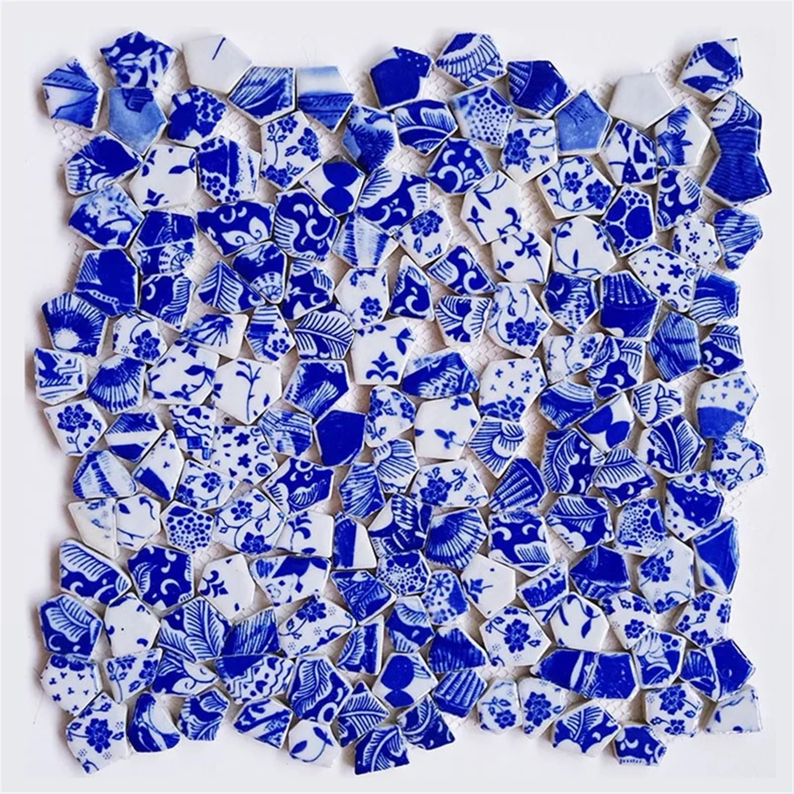 Mtadsbkfp 12 Mixed Colour Stained Glass Mosaic Tiles, Ceramic Mosaic Tiles Diy Mosaic Kit Multicolor Irregular Fragments 100G(12)
