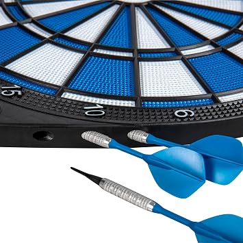 Accudart Comet Electronic Dartboard 21 Games, 149 Variations, LED Scoring for Up to 8 Players, Virtual Opponent, Adjustable Volume, Wide Catch Ring Includes 6 Soft Tip Darts & Extra Tips