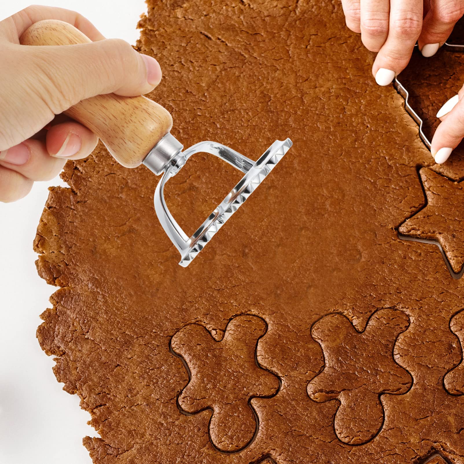ABOOFAN 3 Set Stampo Per Biscotti Cremagliera Accessorio Per Gnocchi Stampo Biscotti Coniglio Set Cucina Pressa Per Gnocchi Domestici Strumento Per Preparare Gnocchi Legno 4 Pezzi * 3