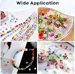 1000 Brosses en verre Kit de perles, 4/6/8mm Perles pour fabriquer des bijoux avec boîte à contenants, perles en cristal avec trous pour bijoux d'artisanat, DIY Colliers, bracelets et boucles d'oreilles (12 Couleurs)