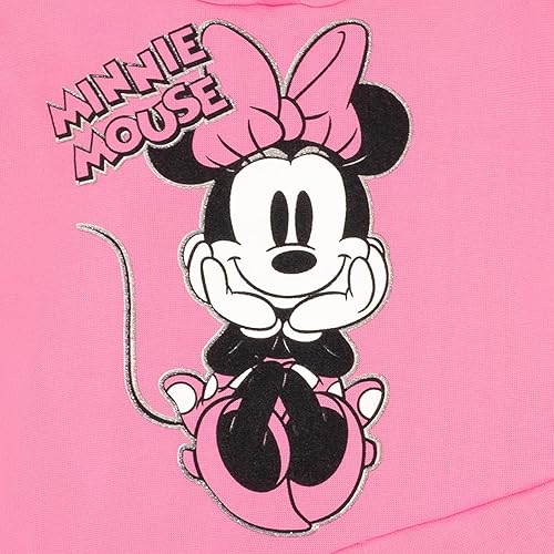 Vista 6 de Disney - Conjunto de sudadera con capucha y leggings de vellón de Minnie Mouse y Mickey Mouse para niños pequeños y grandes