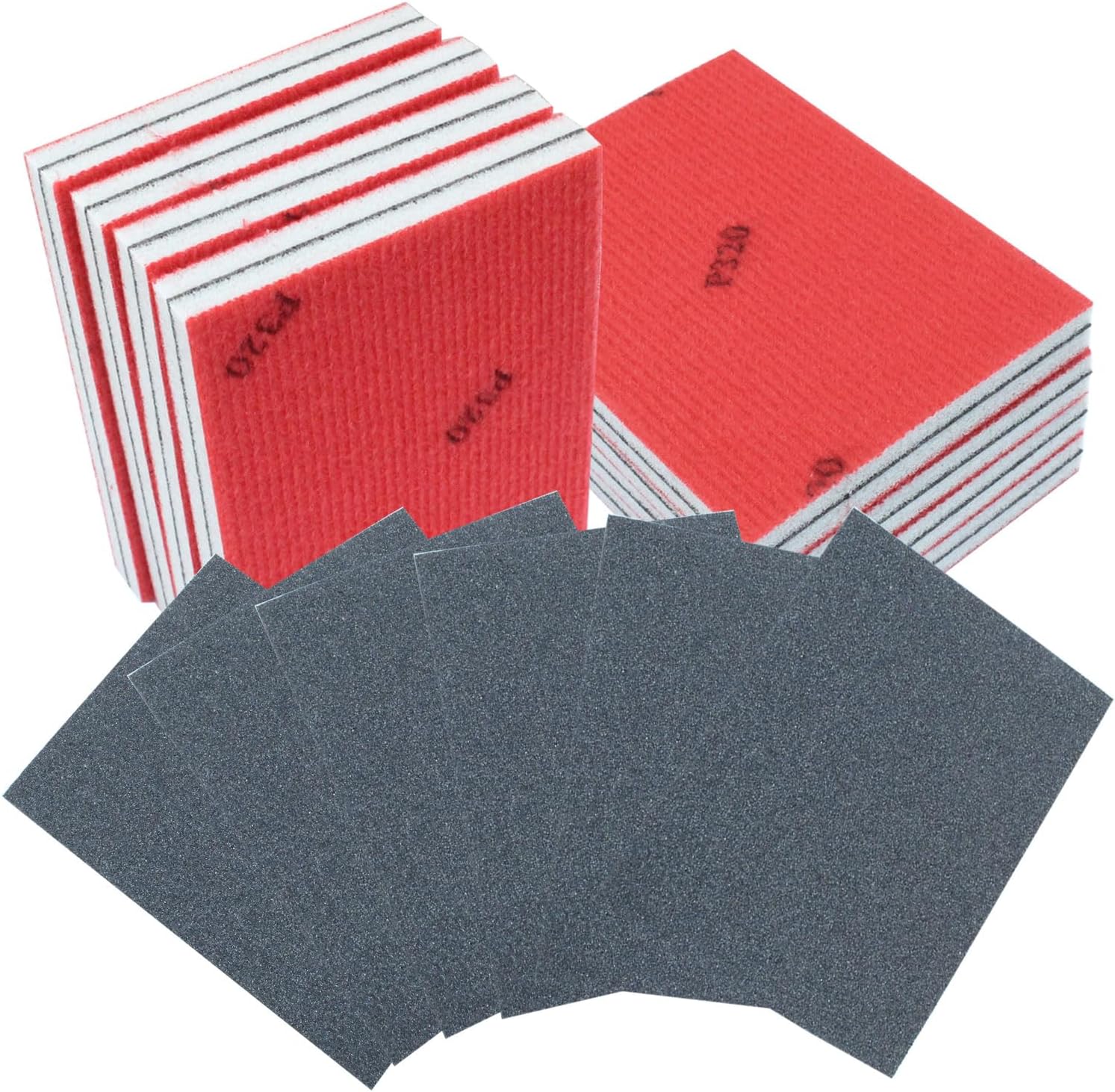 600 Grit Sanding Sponge, 4" x 3", 20Pcs