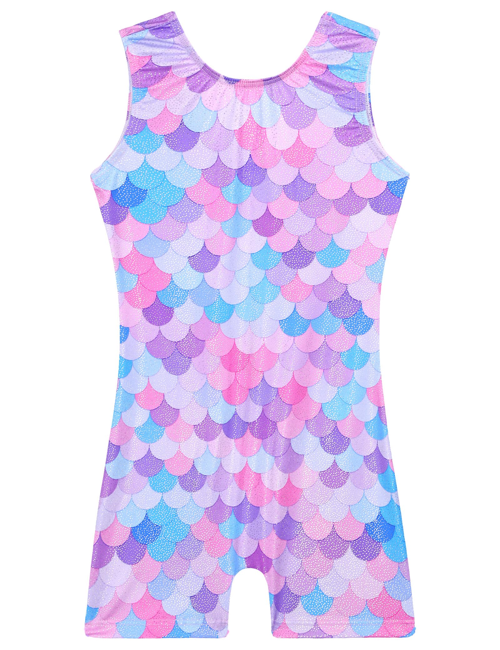 TENVDA Leotards for Girls Gymnastics One Piece Biketard（Multiple Colors）