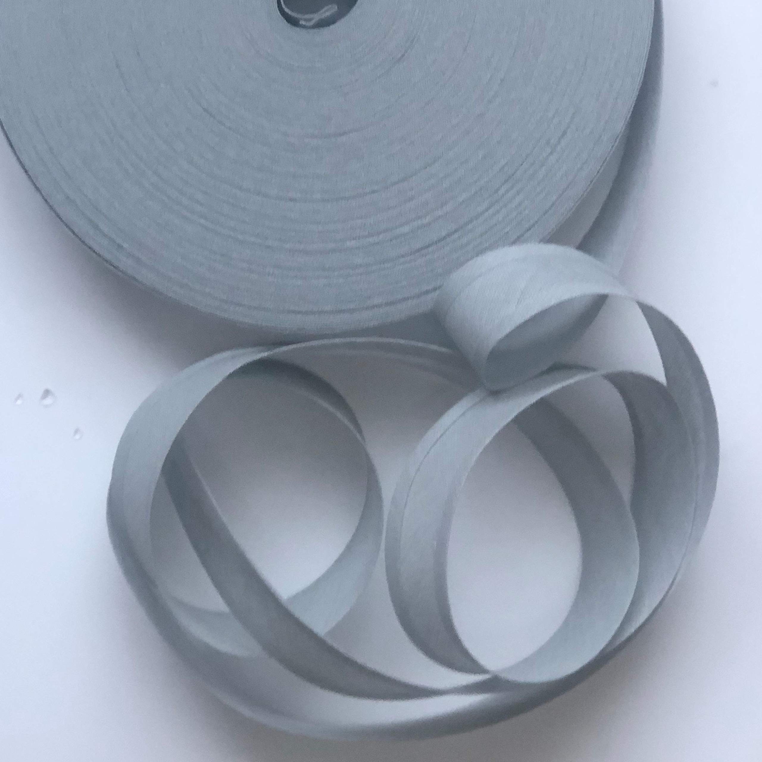 Prints to Polka Dots Bias Binding Tape 25mm (1") - 100% Cotton (Dove Grey, 5mtrs)