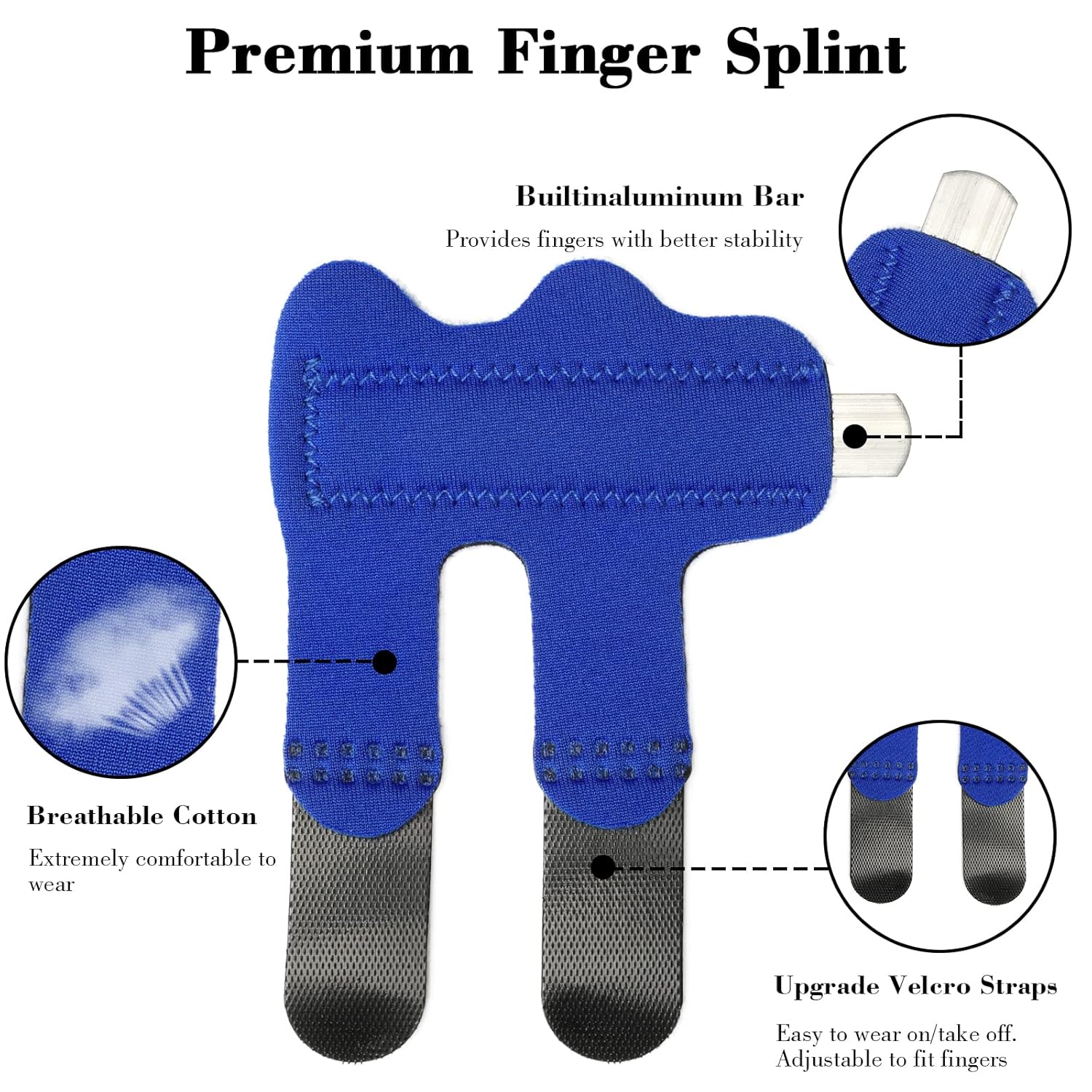 Dinghaole 3 Pcs Trigger Finger Splint, Upgraded Finger Splints