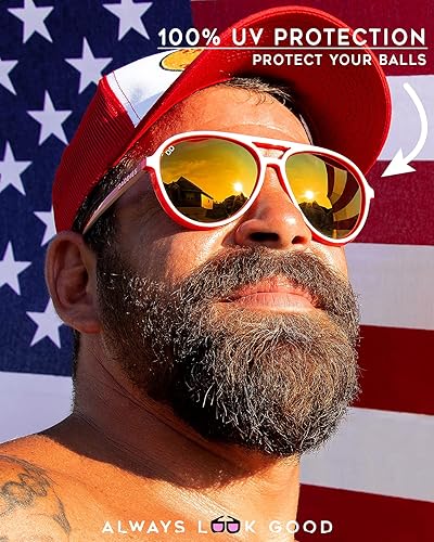 Vista 5 de Daddies Eyewear Gafas de sol polarizadas para hombres y mujeres de gran tamaño con lente espejada