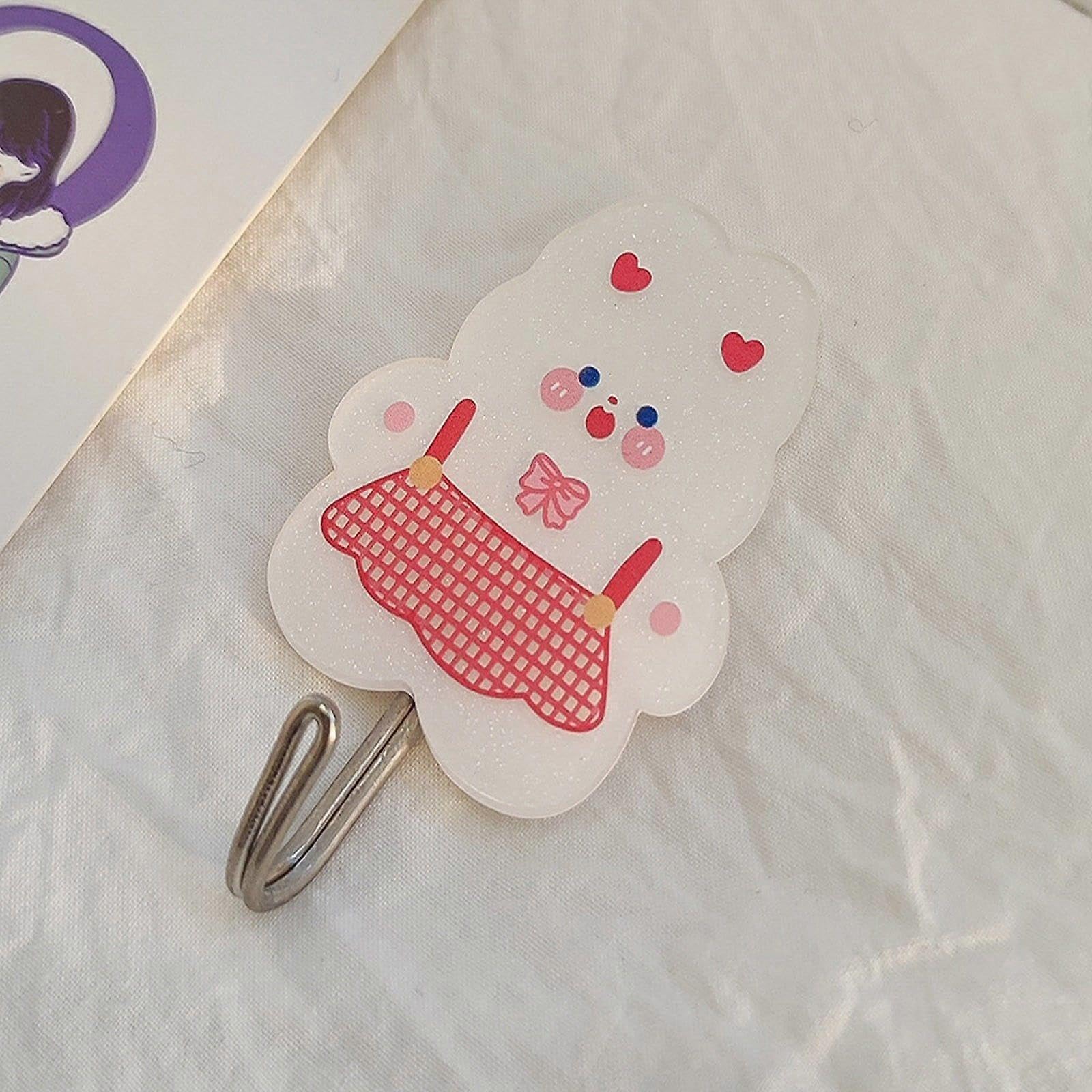 JOYHAPPST Cute Hooks Clearance Cute Bear Rabbit Hooks Creative Adhesive Coat Hook Heavy