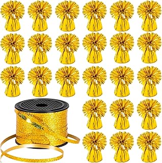 24 PCS Balloon Weights Metallic Anchor, Balloon Holder Heavy Weights wit...