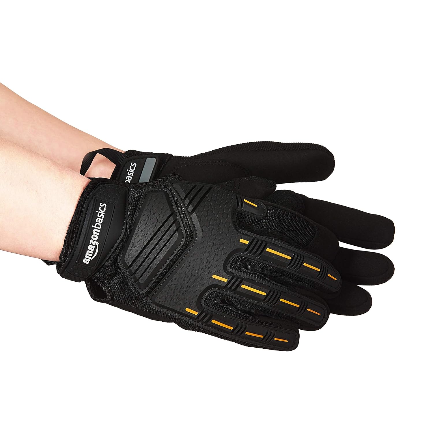 Amazon Basics Impact Gloves - Black, S