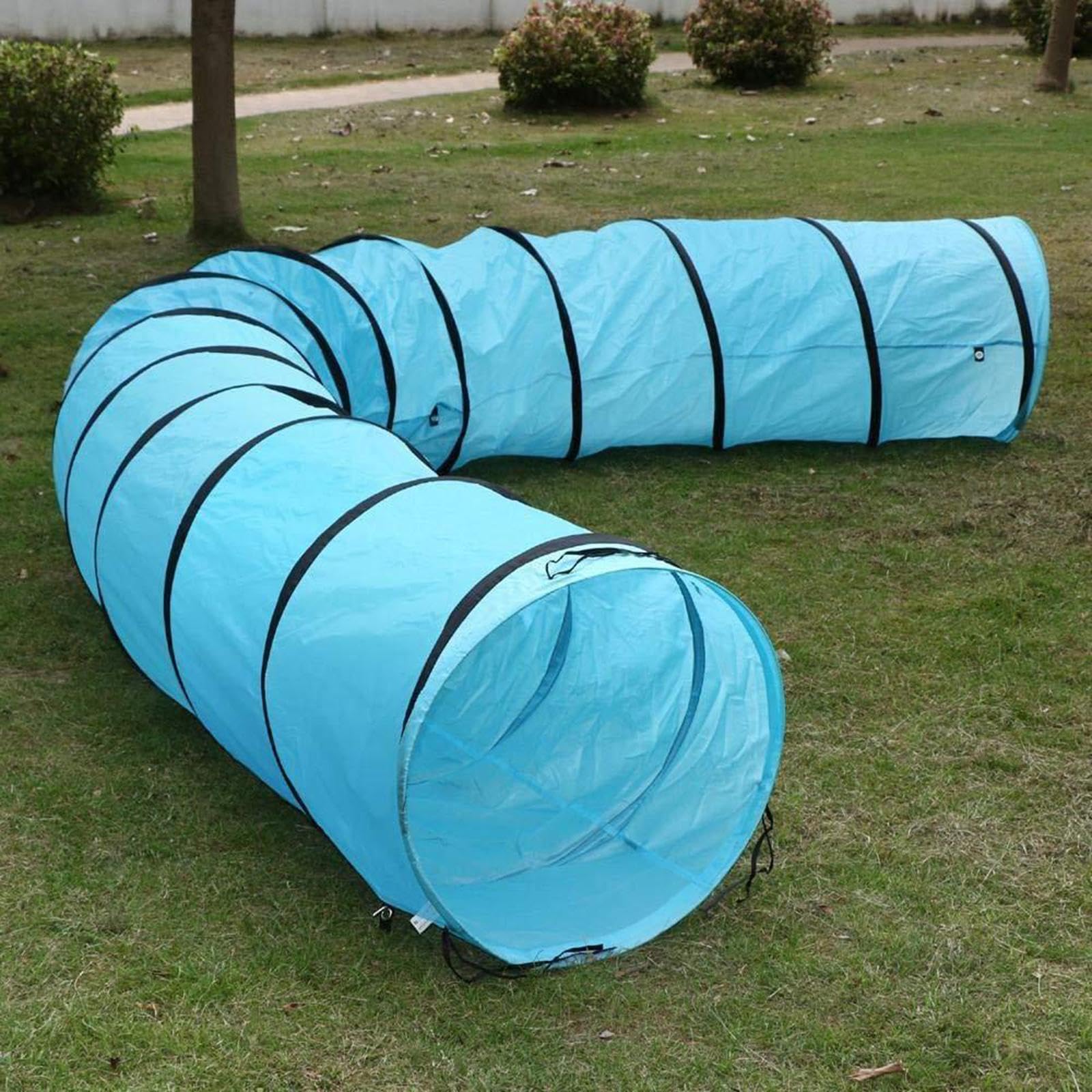 F Fityle Tunnel Chat Jouet Tube Kitten Centre Activité Pliable Adapté à Animaux Petits Formation Maison Cadeau Jeu Intérieur Extérieur, 60cmx60cmx525cm