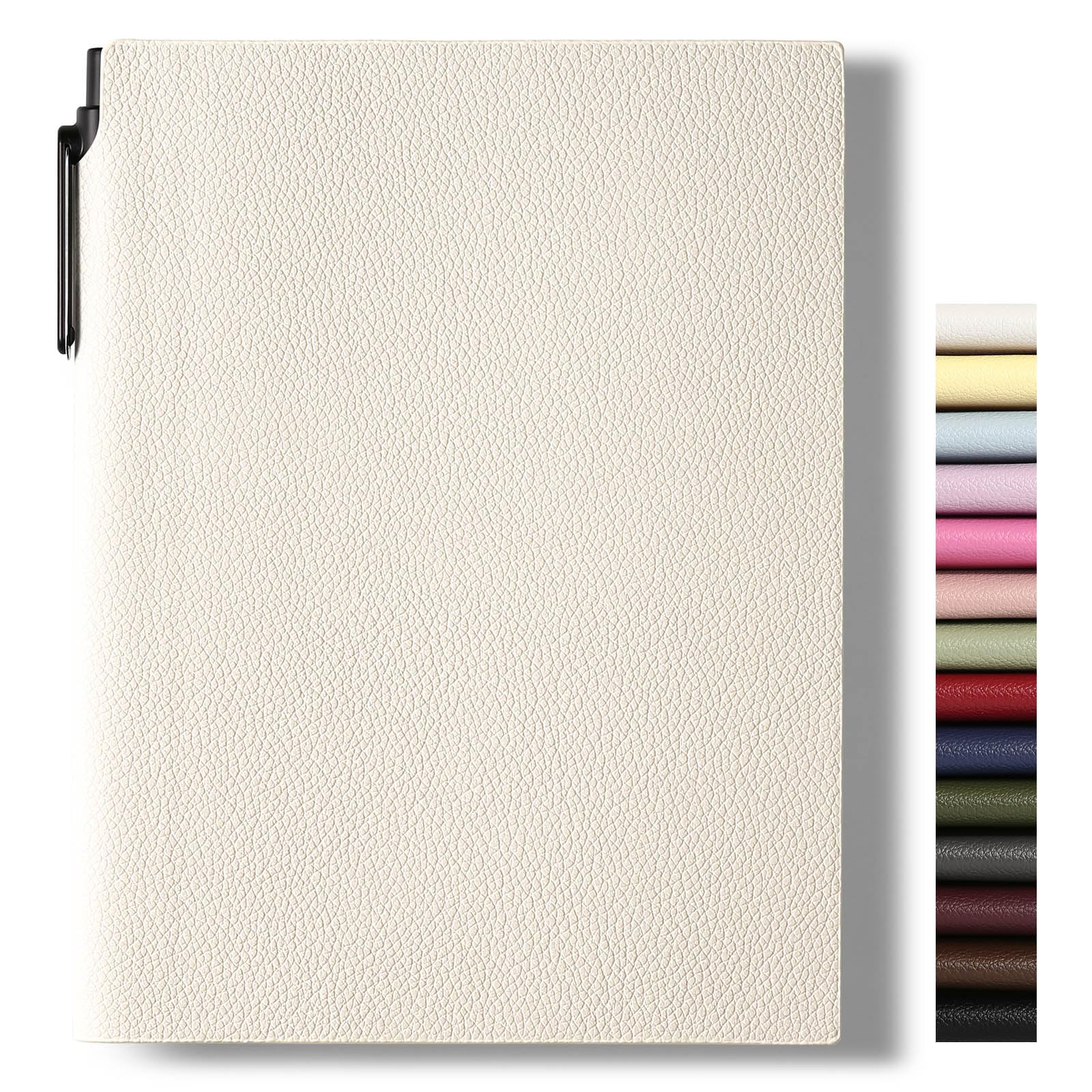 Carnet ligné pour femme, format A5, couverture souple en cuir synthétique, 160 pages, épais pour voyage, quotidien, université, pour le travail, l'école, la prise de notes, les affaires, 16 x