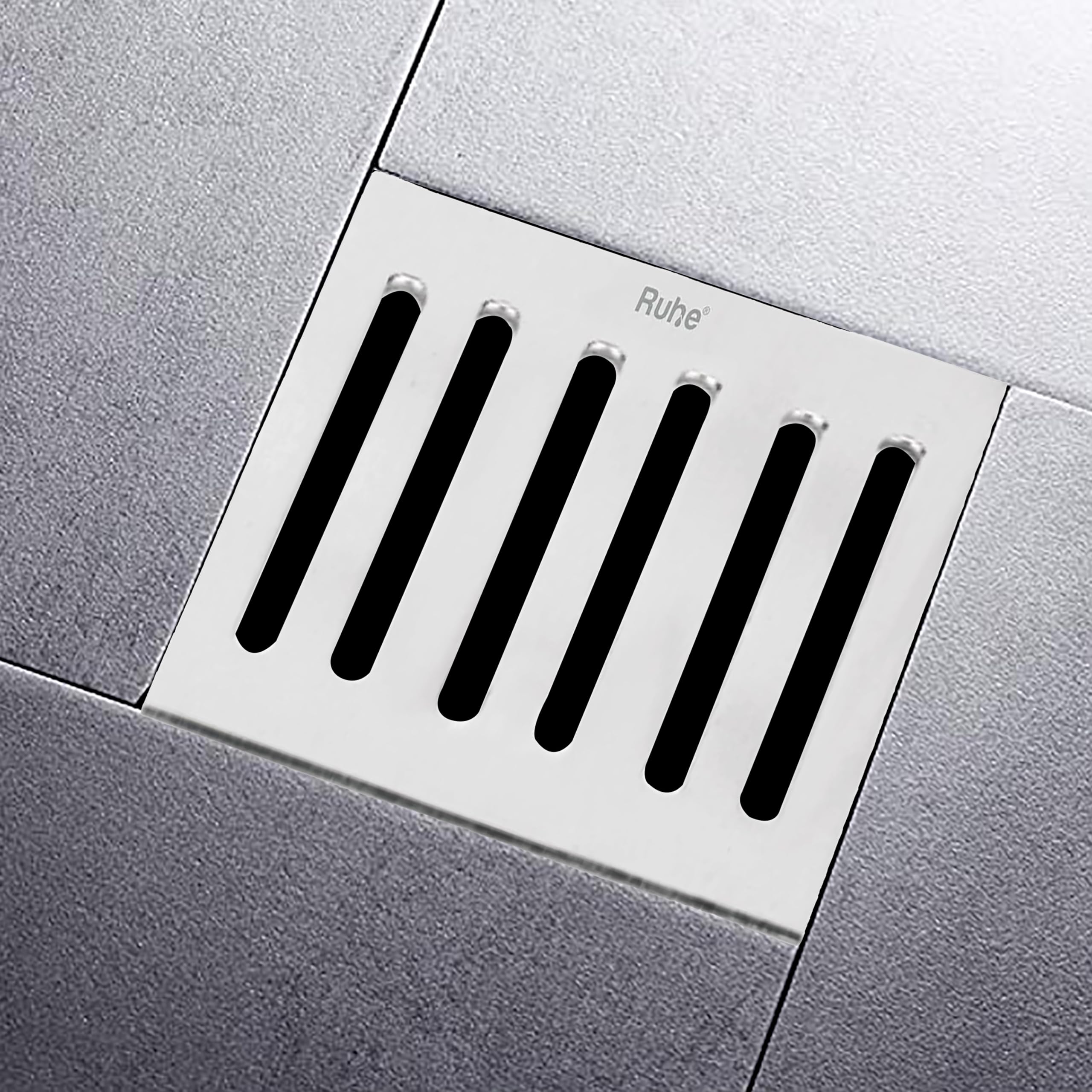 Ruhe® Long Grating Floor Drainer | Stainless Steel Long Grating Floor Drain (4 x 4 inches) | (Pack of 1) (B0963YTFRN) Amazon Price History, Amazon Price Tracker