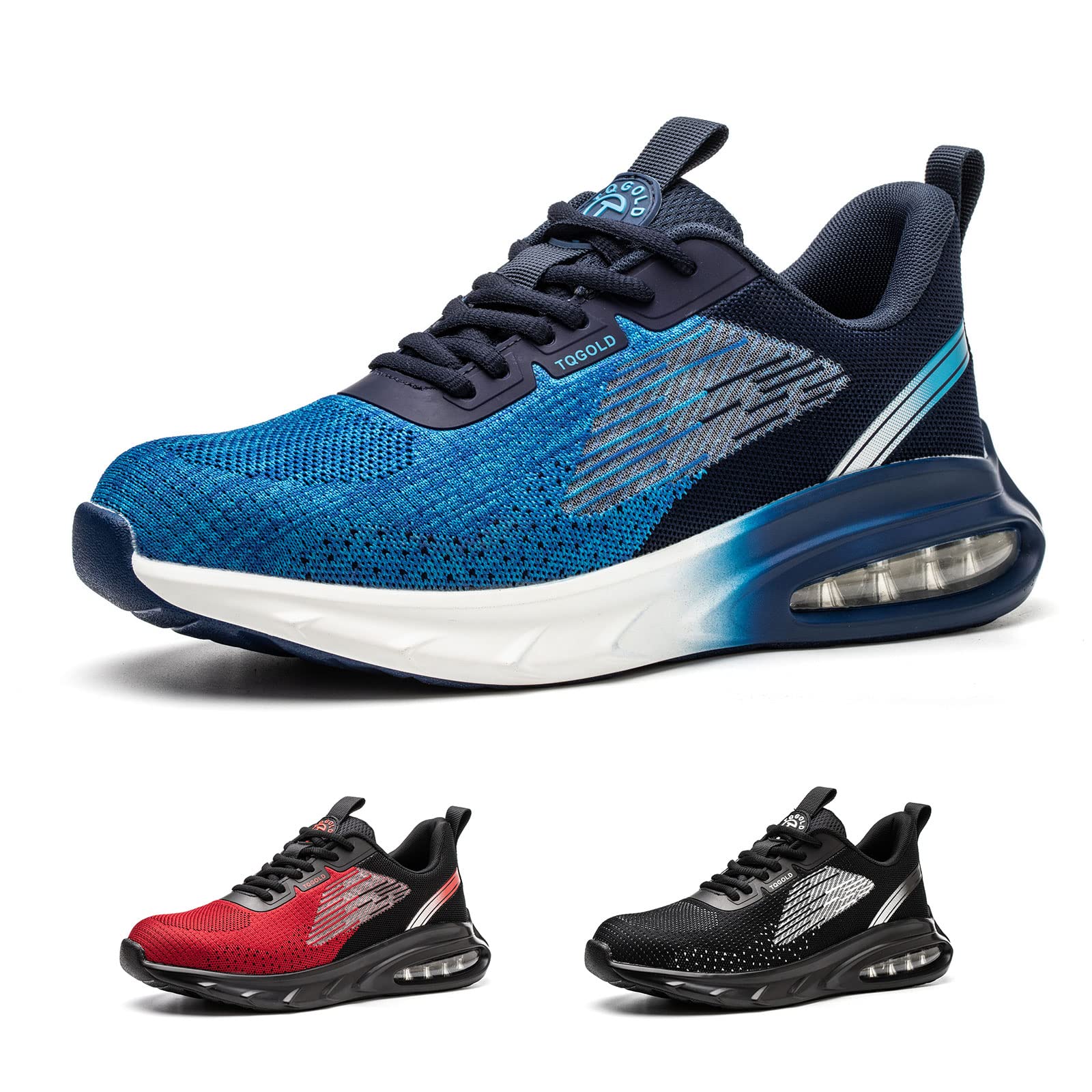 TQGOLD Scarpe Antinfortunistiche Scarpe da Ginnastica Unisex Leggere Antiperforazione Punta in Acciaio Comode Scarpe Sicurezza