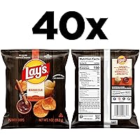 Vista 2 de Papas fritas con sabor a barbacoa de Lay's, bolsas de 1 oz, (paquete de 40) (el embalaje y la fórmula pueden variar)