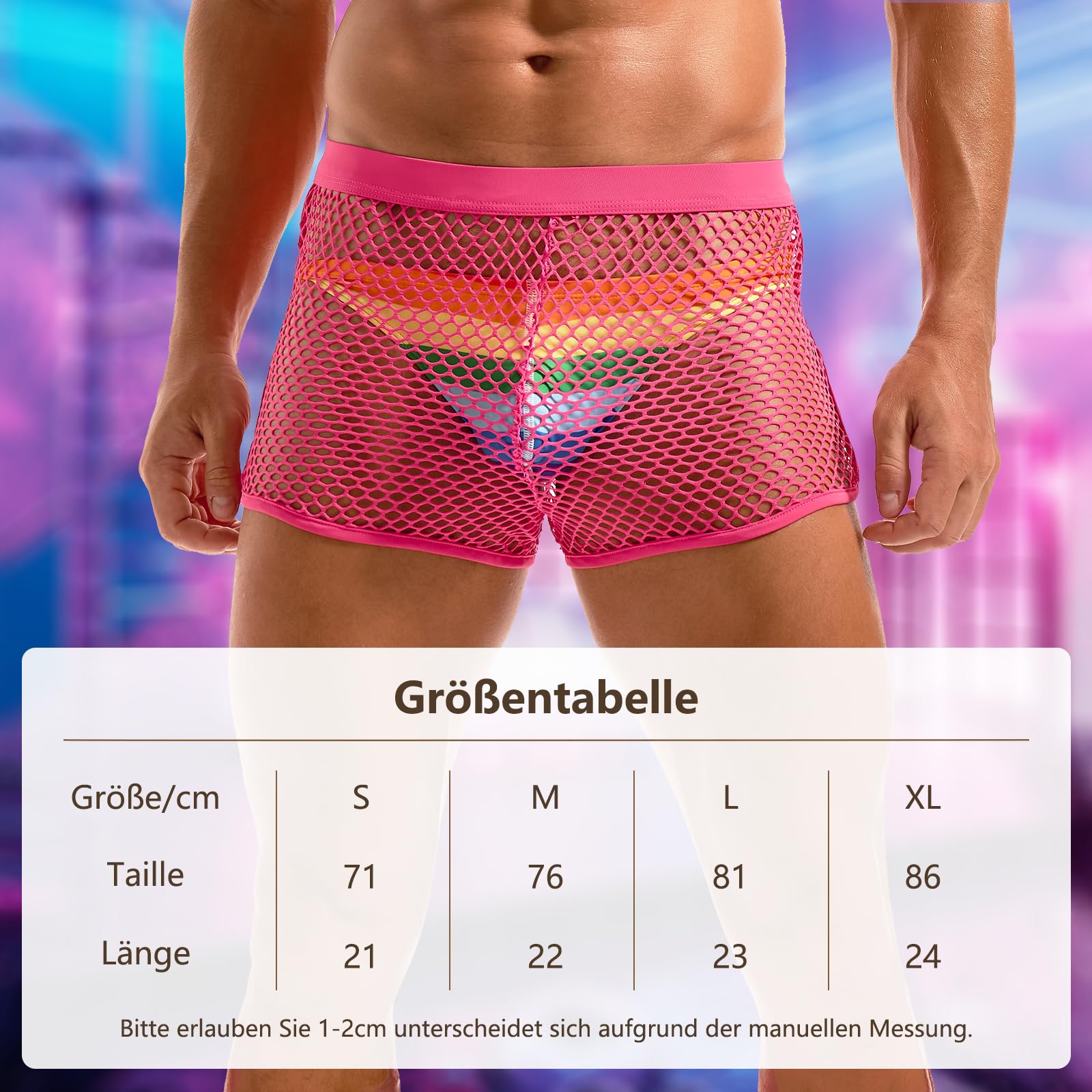 Amy Coulee Maillot de corps en résille pour homme