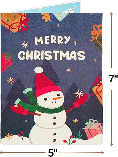 Miniatura 2 de Paper Love Frndly, tarjeta desplegable de Navidad 3D, noche de Navidad, tarjetas de felicitación 3D hechas a mano, regalo para Navidad o vacaciones,