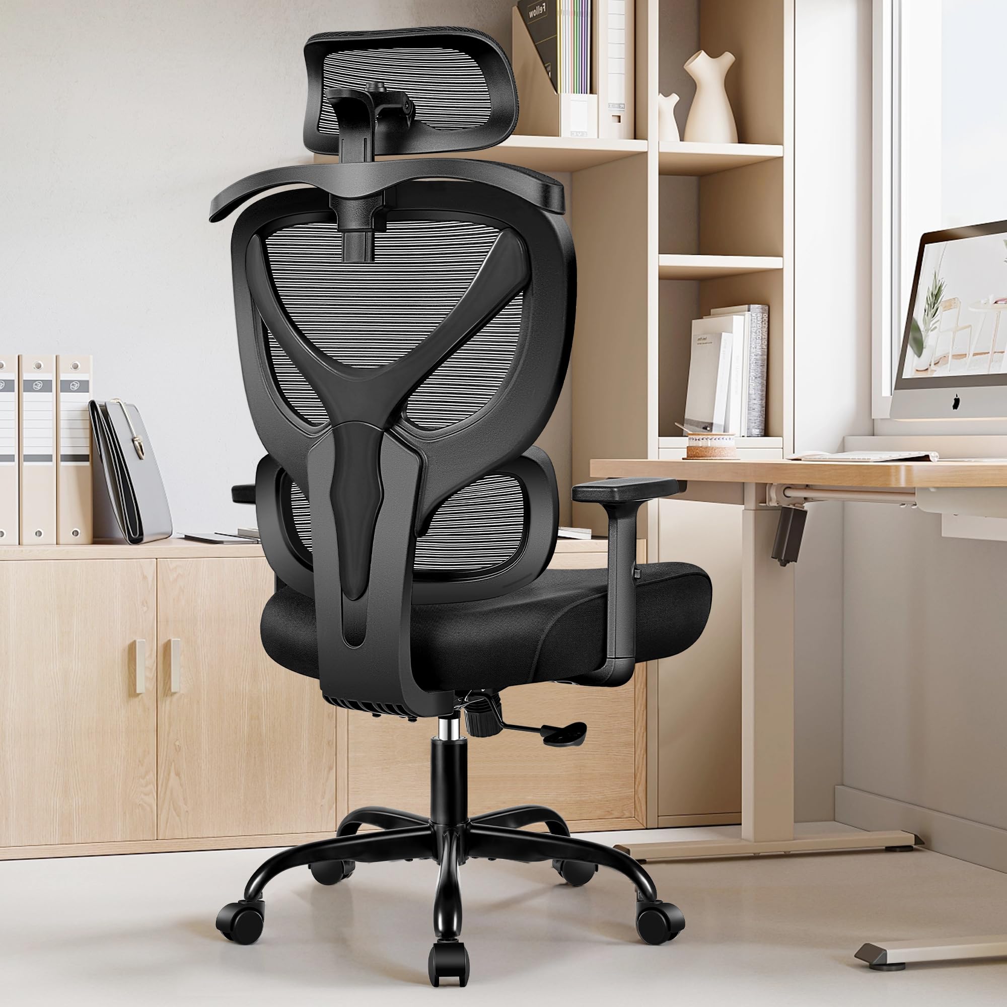 Winrise Sedia da ufficio ergonomica da scrivania, con schienale alto