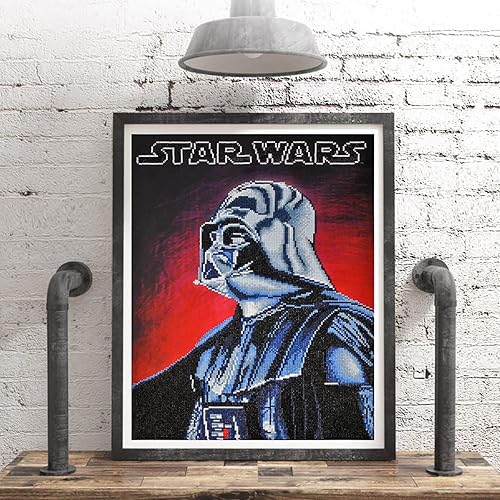 Miniatura 2 de Diamond Dotz Box - Caja de Darth Vader de Star Wars, kit de pintura de diamantes para adultos, kit de arte de diamante, un relajante kit de