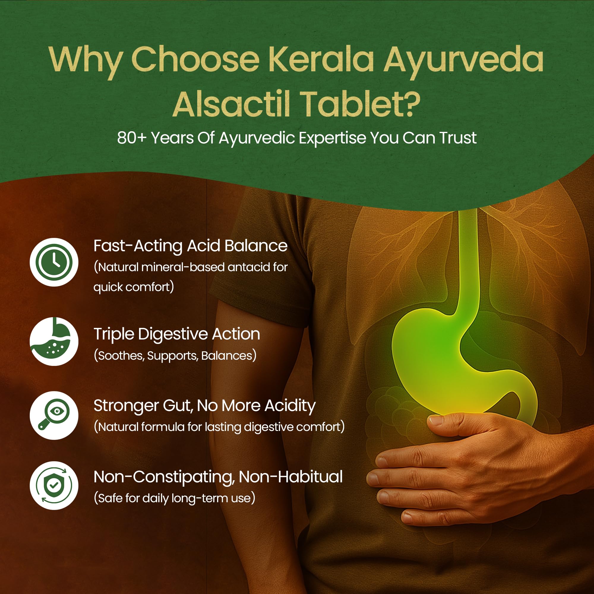 Kerala Ayurveda Alsactil Tablet - 100 Tablets 3