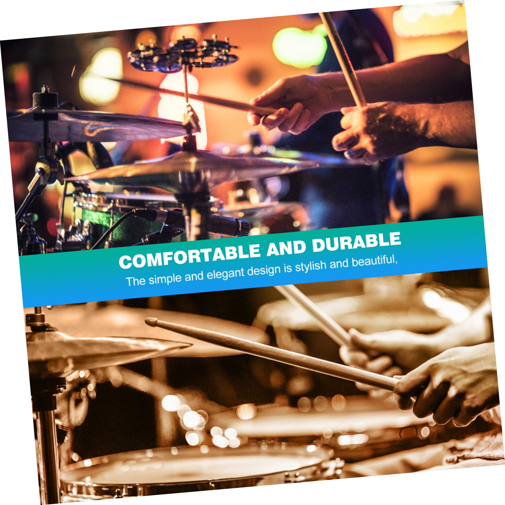 20stücke Ahorn-drumsticks Holz Drum Sticks Musik Zubehör Für Junge Mädchen Erwachsene Anfänger Studenten Musiker Professionelle Praktische Schwerkraftgefühl Rutschfeste