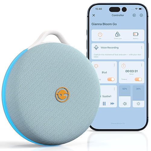 Gianna Portable White Noise Machine with Custom Voice Recording &