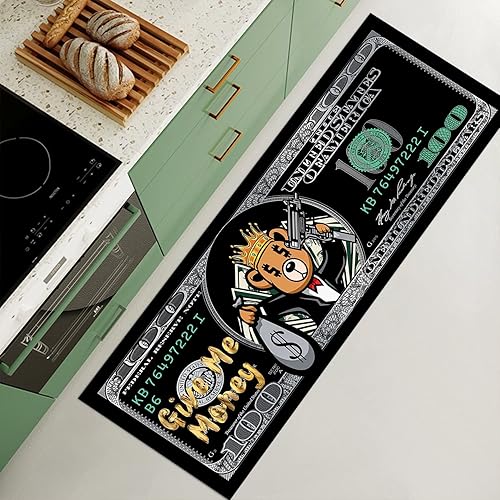 Miniatura 9 de JUST BREATHE Graffiti - Alfombra abstracta con texto en inglés "Follow Your Dreams" Pop Art, alfombra inspiradora para el dinero, alfombra de un